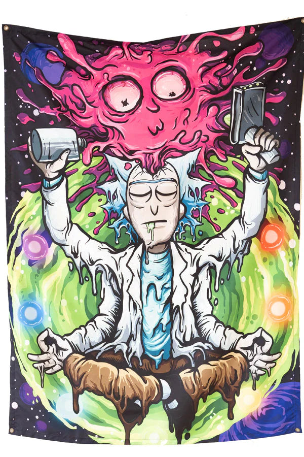Trippy Rick Tapestry - Decorium Tapestries