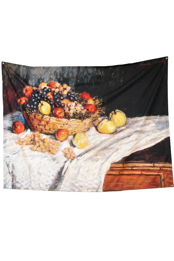 Monet Fruit Basket Tapestry - Decorium Tapestries