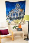 Van Gogh Church at Auvers Tapestry - Decorium Tapestries