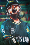 Babar Azam tapestry - Decorium Tapestries