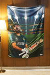 Babar Azam tapestry - Decorium Tapestries
