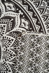 Black and White Mandala Tapestry