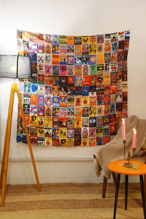 Classic OG Rock Music Collage Tapestry - Decorium Tapestries