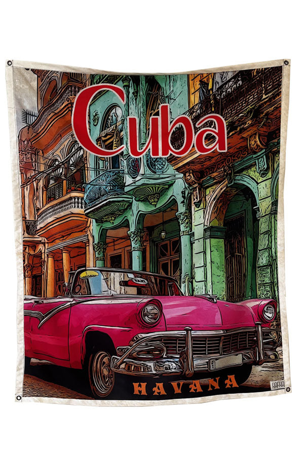 Cuba Havana Tapestry