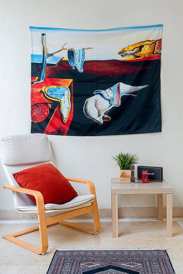 Salvador Dali: The Persistence of Memory Tapestry - Decorium Tapestries