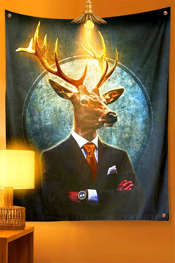 Elaphocentaur Deer Tapestry - Decorium Tapestries