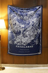 Faisalabad Map Tapestry - Decorium Tapestries