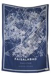Faisalabad Map Tapestry - Decorium Tapestries