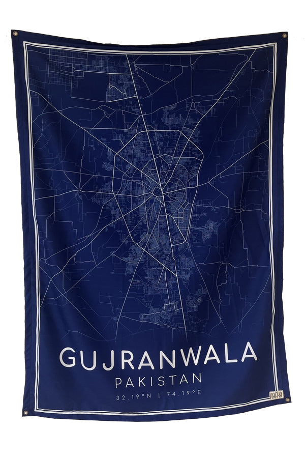 Gujranwala Map Tapestry