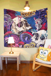 Psychedelic Skull Tapestry - Decorium Tapestries