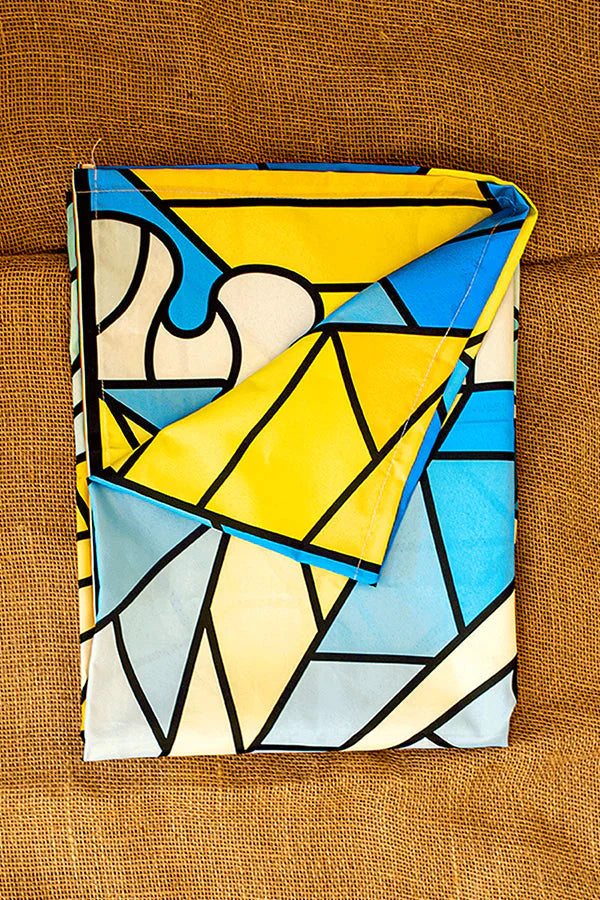 Mosaic Sunset Glass paint Tapestry - Decorium Tapestries