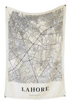 Lahore Map Tapestry - Decorium Tapestries