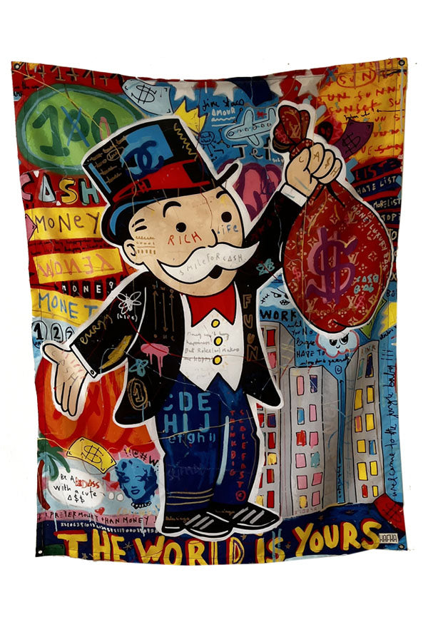 Monopoly Pop Art Tapestry