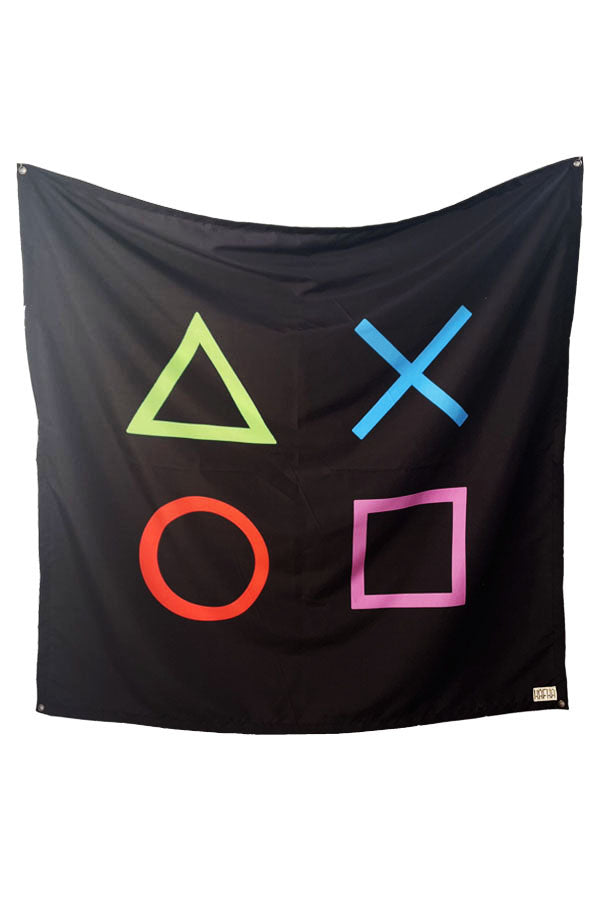 Neon Play Station Tapestry
