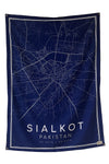 Sialkot Map Tapestry
