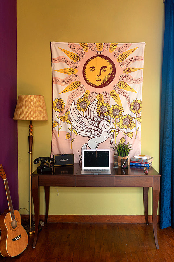 The Sun Tarot Tapestry - Decorium Tapestries