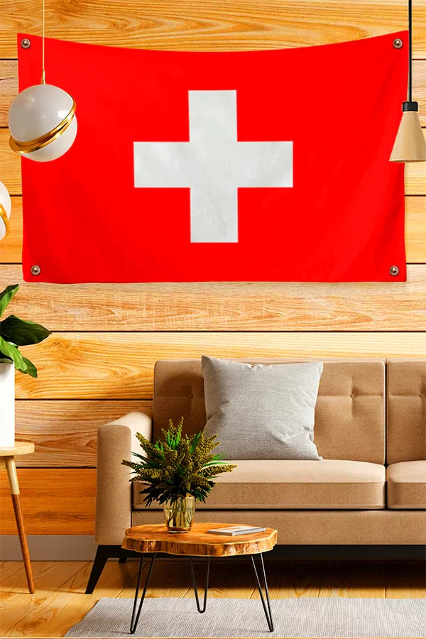 Swiss Flag Tapestry - Decorium Tapestries