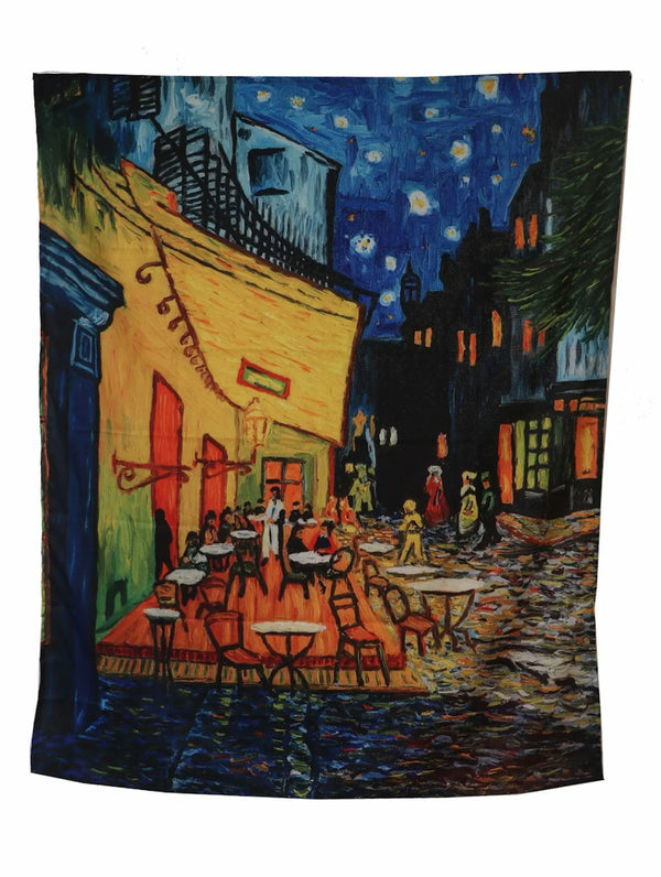 Van Gogh: Terrace Café Tapestry - Decorium Tapestries