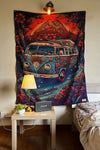The Hippie Wagon Tapestry