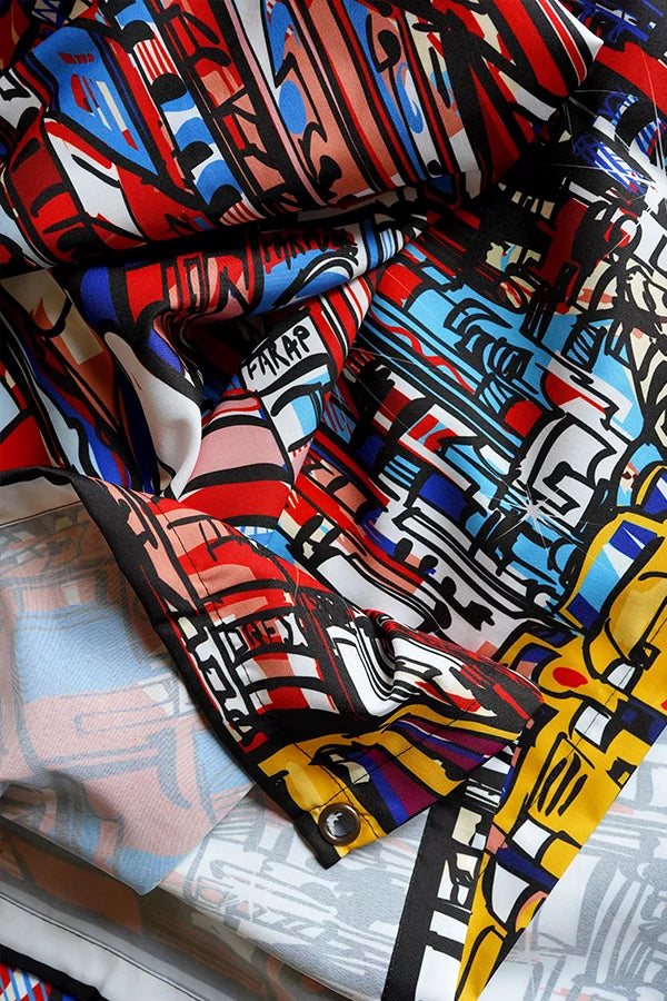 Times Square Abstract Tapestry - Decorium Tapestries