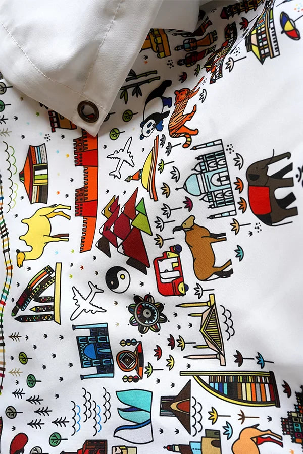 Travel Map Tapestry - Decorium Tapestries