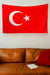 Turkish Flag Tapestry - Decorium Tapestries