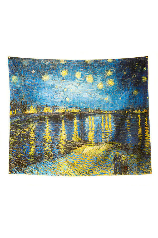 Van Gogh: Night Over The Rhone Tapestry - Decorium Tapestries