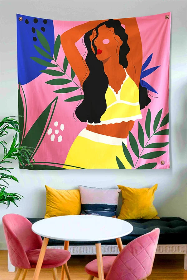 The Brown Diva Tapestry - Decorium Tapestries