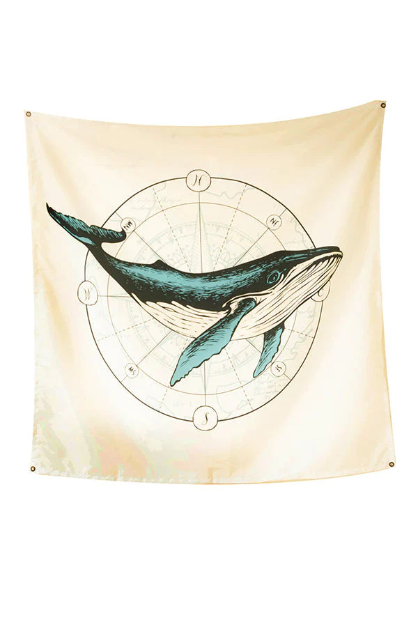 Nautical Whale Tapestry - Decorium Tapestries
