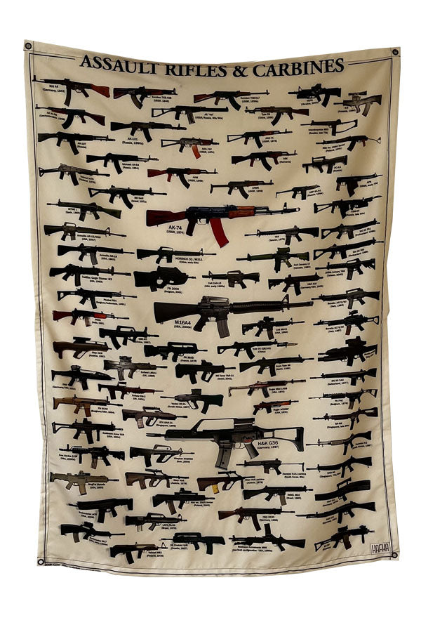 Assault Rifles & Guns Tapestry