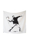 Banksy: Flower Thrower Tapestry - Decorium Tapestries