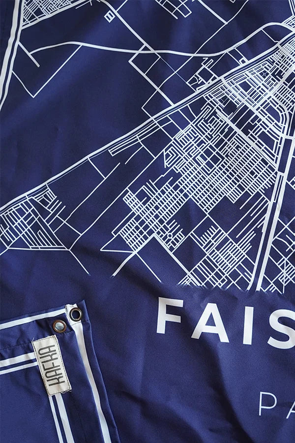 Faisalabad Map Tapestry - Decorium Tapestries