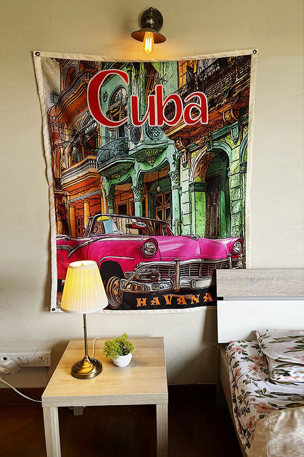 Cuba Havana Tapestry