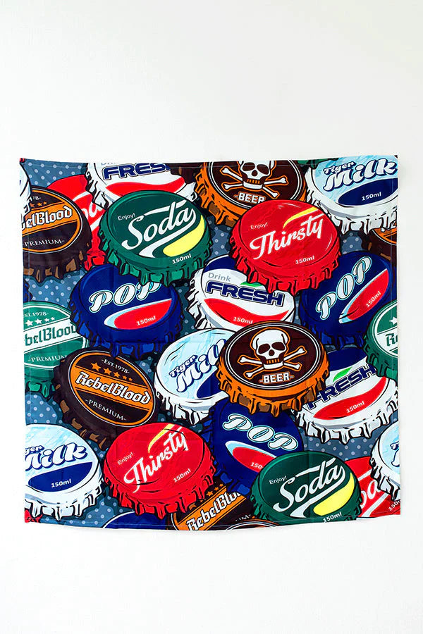 Bottle Cap Tapestry - Decorium Tapestries