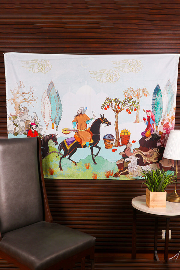 Persian Miniature Painting Tapestry - Decorium Tapestries