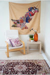 Pakistan Weave Map Tapestry - Decorium Tapestries