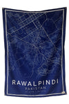 Rawalpindi Map Tapestry