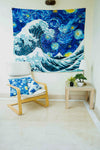 Starry Wave Tapestry - Decorium Tapestries