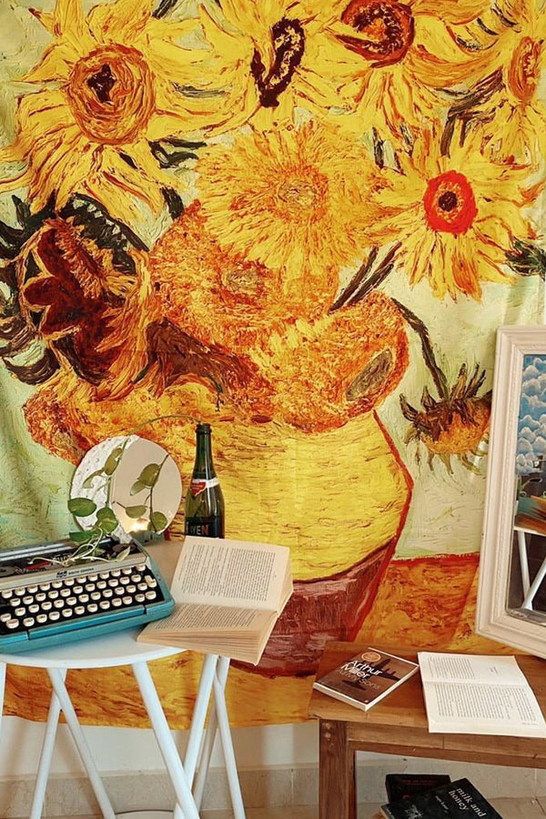 Van Gogh: Sunflower tapestry - Decorium Tapestries